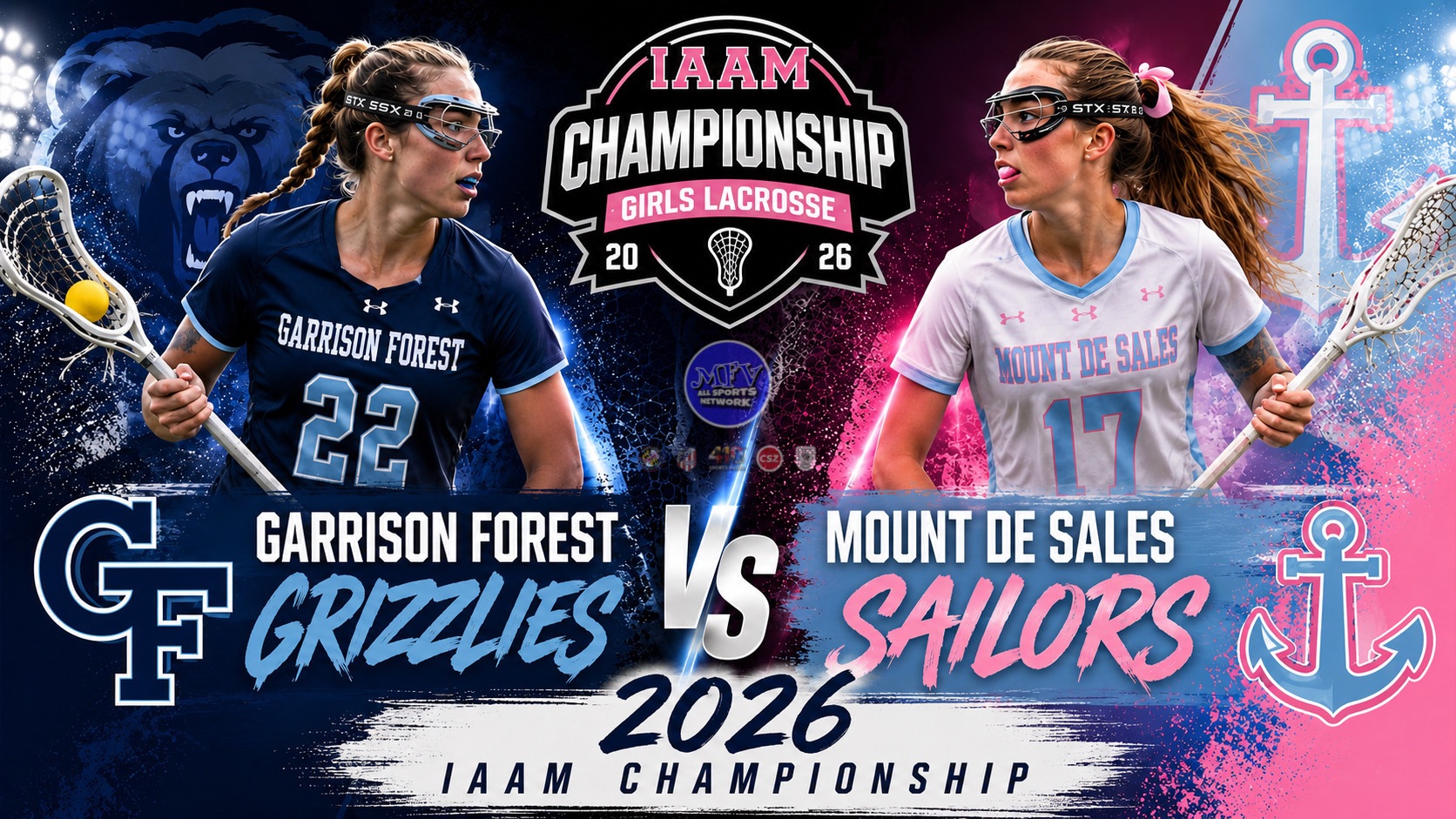 🥍 🥍 ROAD TO USA LACROSSE&nbsp; IAAM B CHAMPIONSHIP #2 Garrison Forest x #1 Mount De Sales