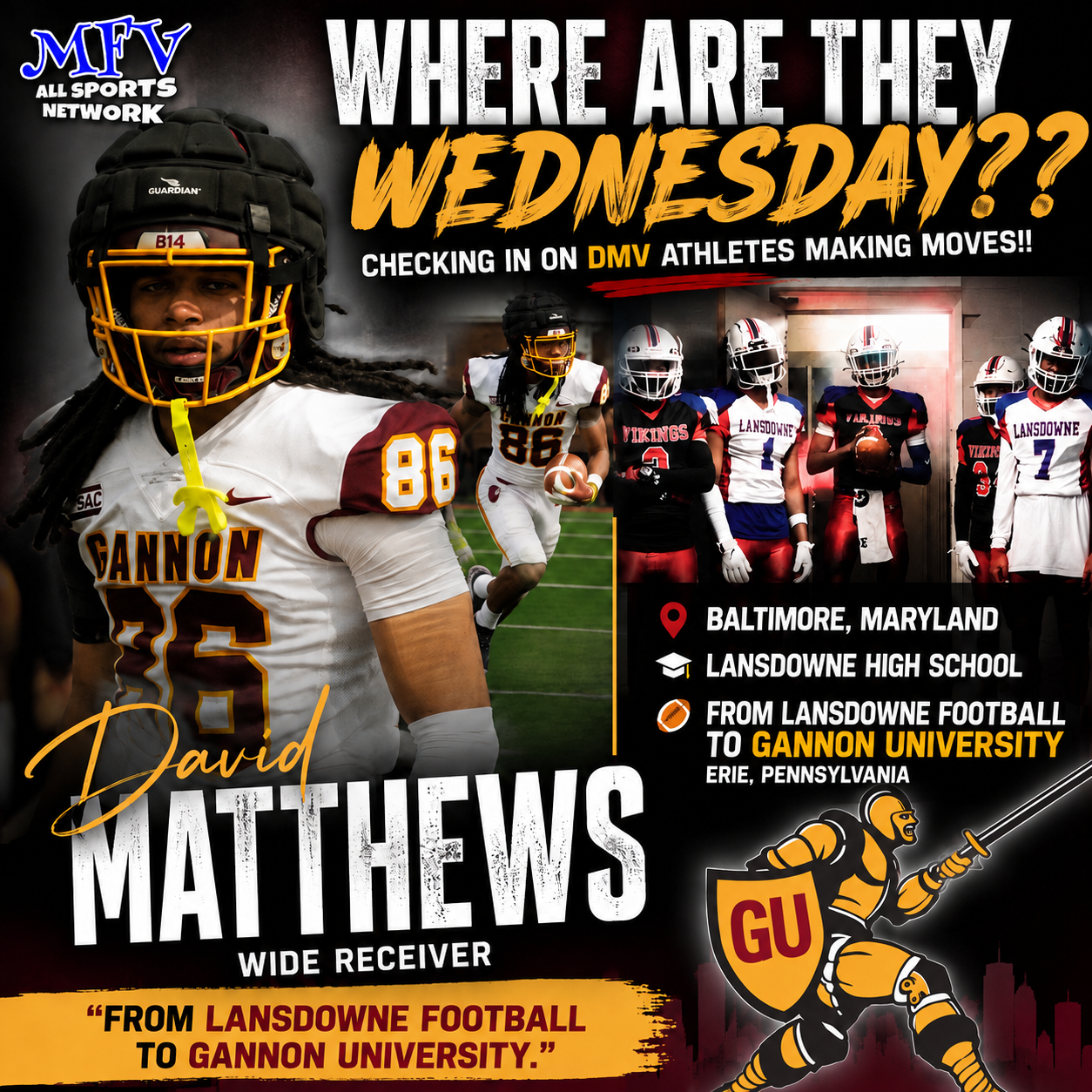 WHERE ARE THEY WEDNESDAY&nbsp;– David Matthews Lansdowne HS
