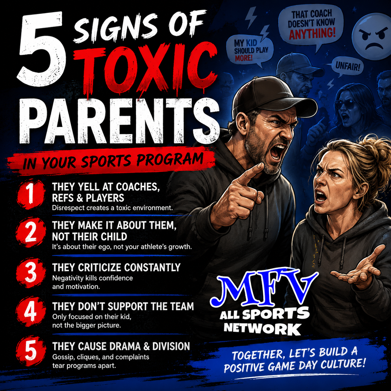 5 SIGNS OF TOXIC PARENTS IN YOUR SPORTS PROGRAM&nbsp;