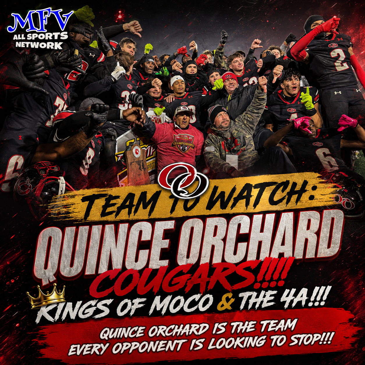 TOP TUESDAY: TEAM TO WATCH – 2026 Quince Orchard Cougars Varsity Football&nbsp;